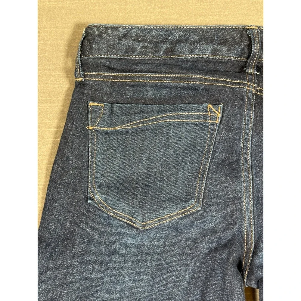 Express Stella Skinny Low Rise Jeans Dark Wash Denim Blue Womens Size 8L Long - Picture 8 of 8